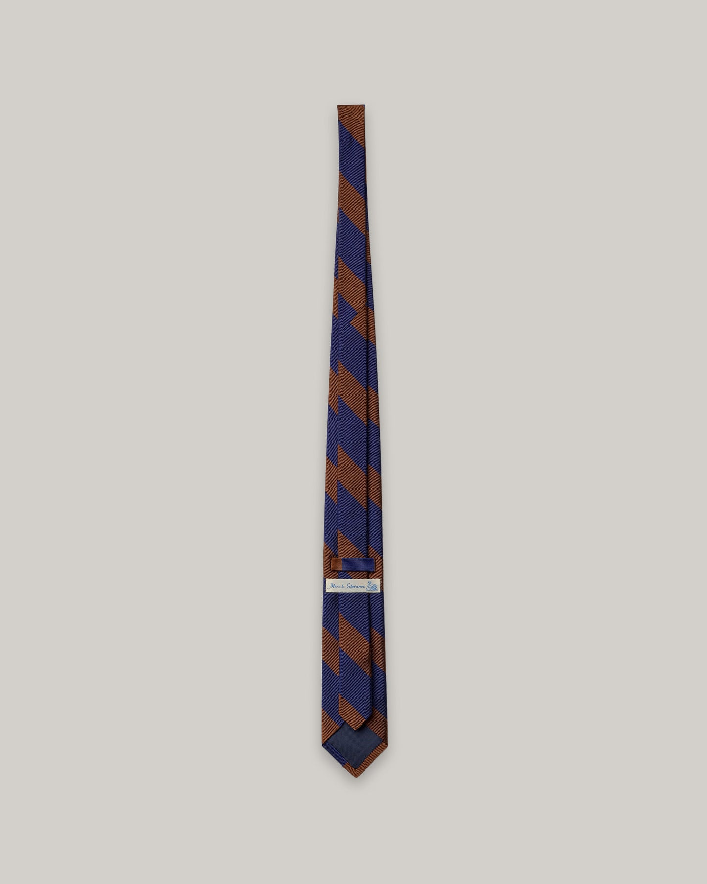 MERZ B. SCHWANEN SILK TIE - THE SWAN TIE - TEAK