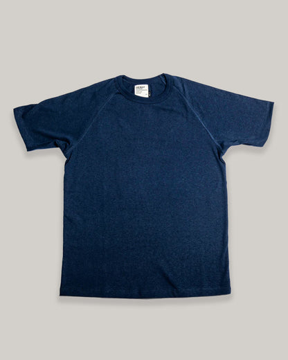 HEIMAT RAGLAN COTTON/HEMP TEE - INK