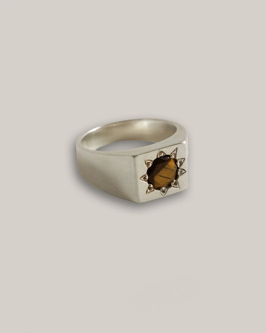 MEREWIF TOWNES SIGNET - STERLING SILVER
