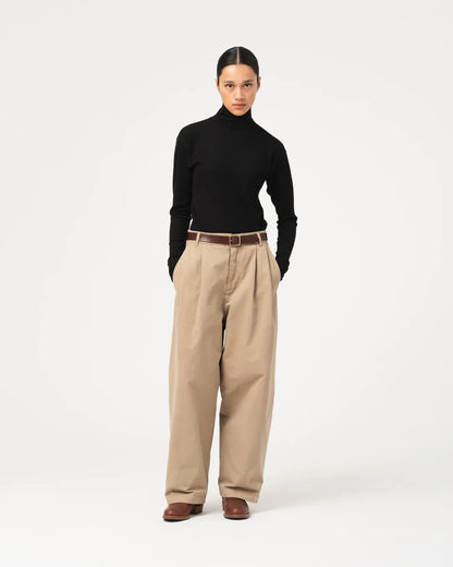 EAT DUST AMBASSADOR PANTS - GARBADINE SATIN - KELP