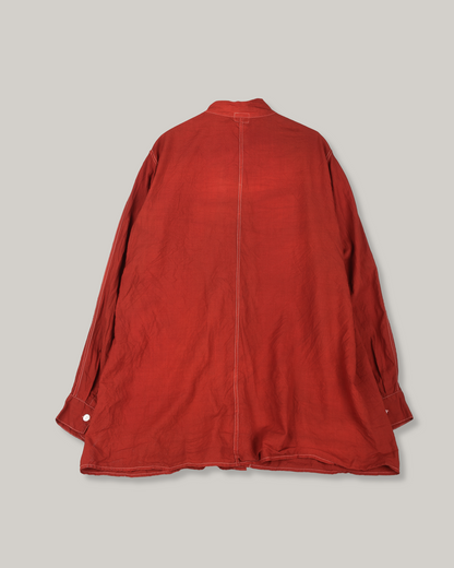 TENDER PLASTRON SHIRT - WOOL CALICO - TURKEY RED