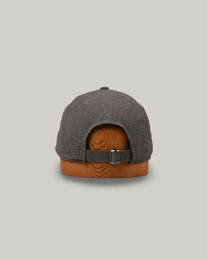 POTEN SEERSUCKER CAP - CHARCOAL GREY