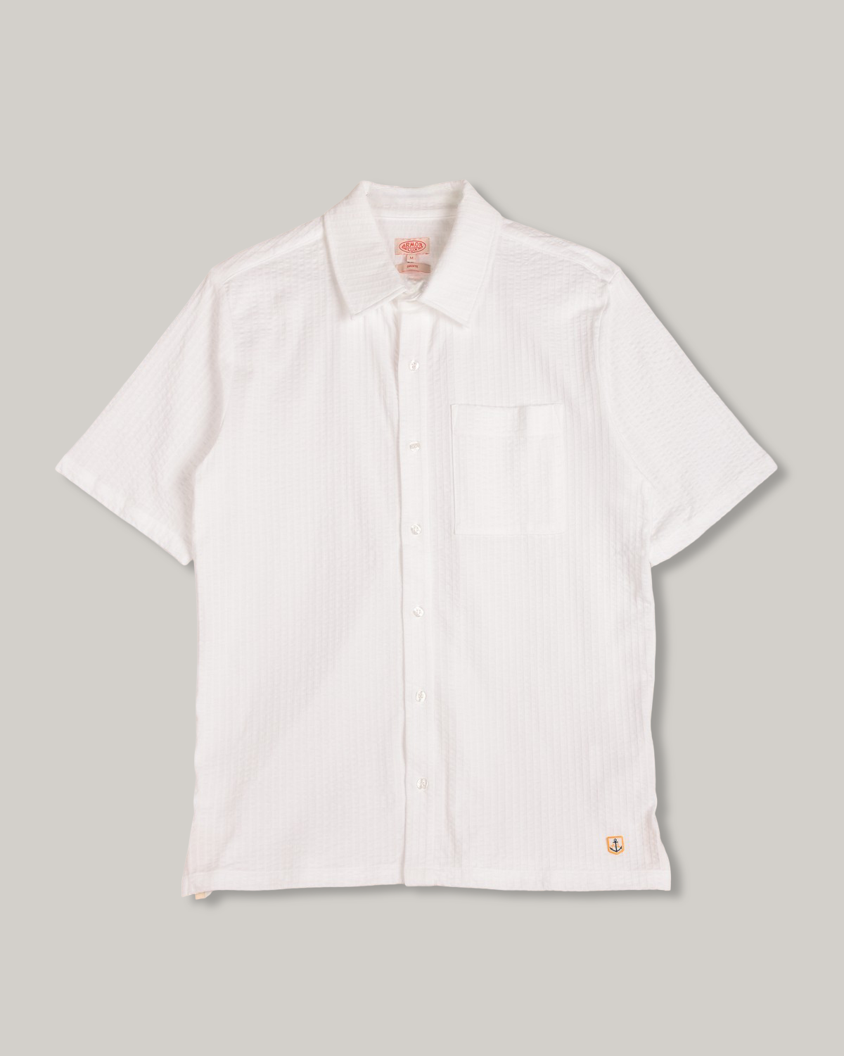 ARMOR LUX S/S SHIRT - WHITE