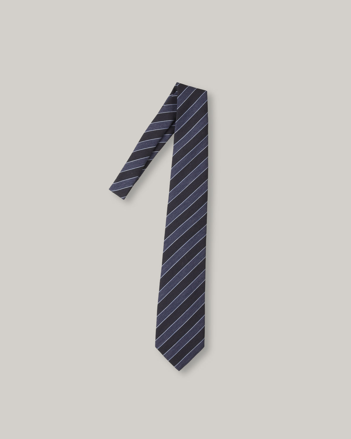 TS(S) BOLD STRIPE NECK TIE - NAVY