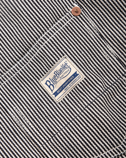 BLUE BLANKET JEANS J03 TYPE I JACKET - INDIGO HICKORY STRIPE
