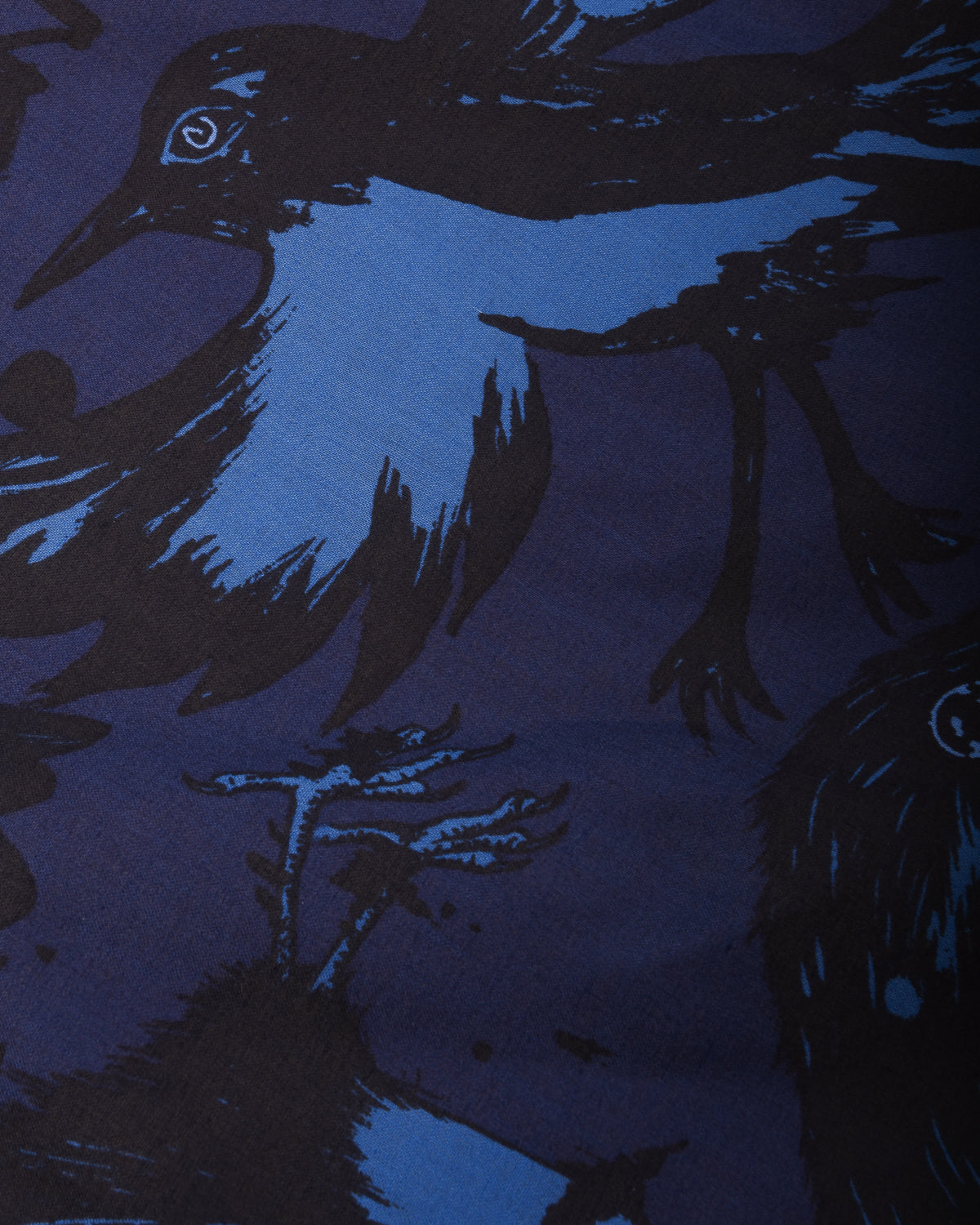 INDIGOFERA x RAGNAR PERSSON DEVIL'S BIRD BANDANA - BLUE/ BLACK