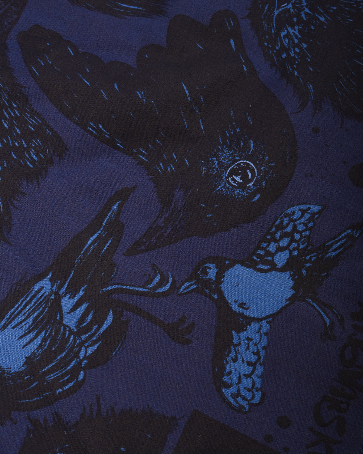 INDIGOFERA x RAGNAR PERSSON DEVIL'S BIRD BANDANA - BLUE/ BLACK