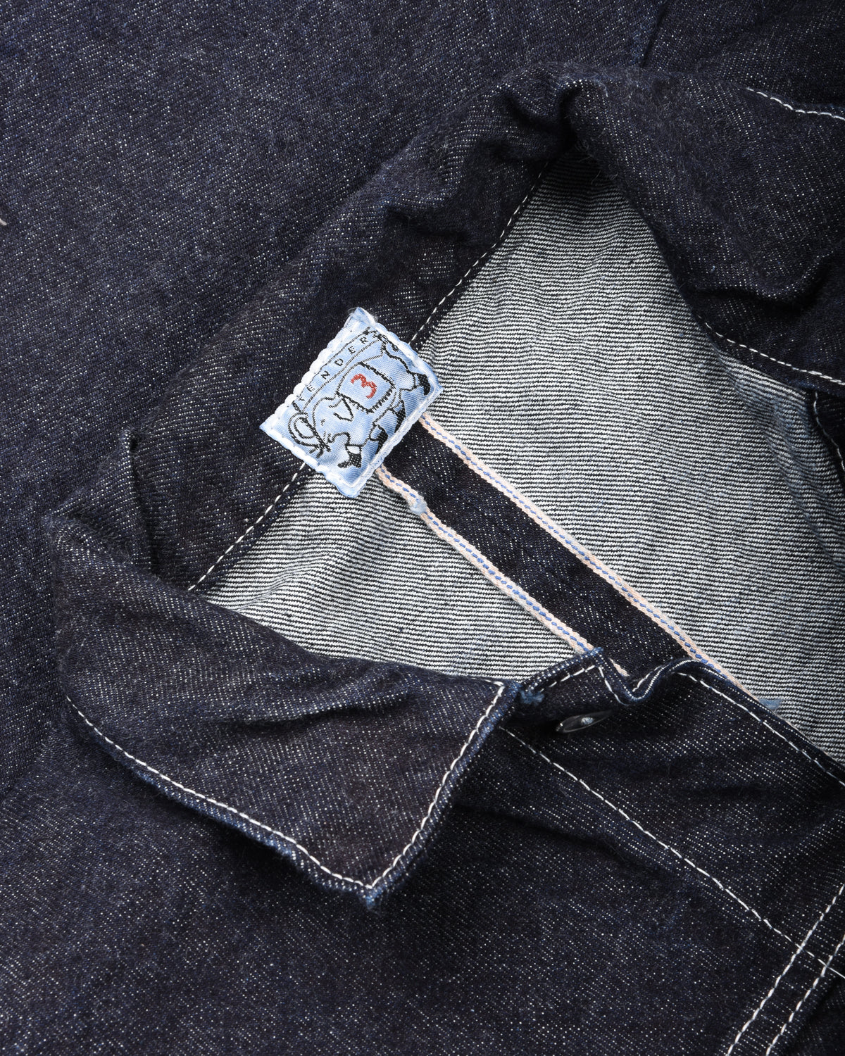 TENDER EDITED JEANS JACKET 16oz SELVAGE DENIM - RINSED