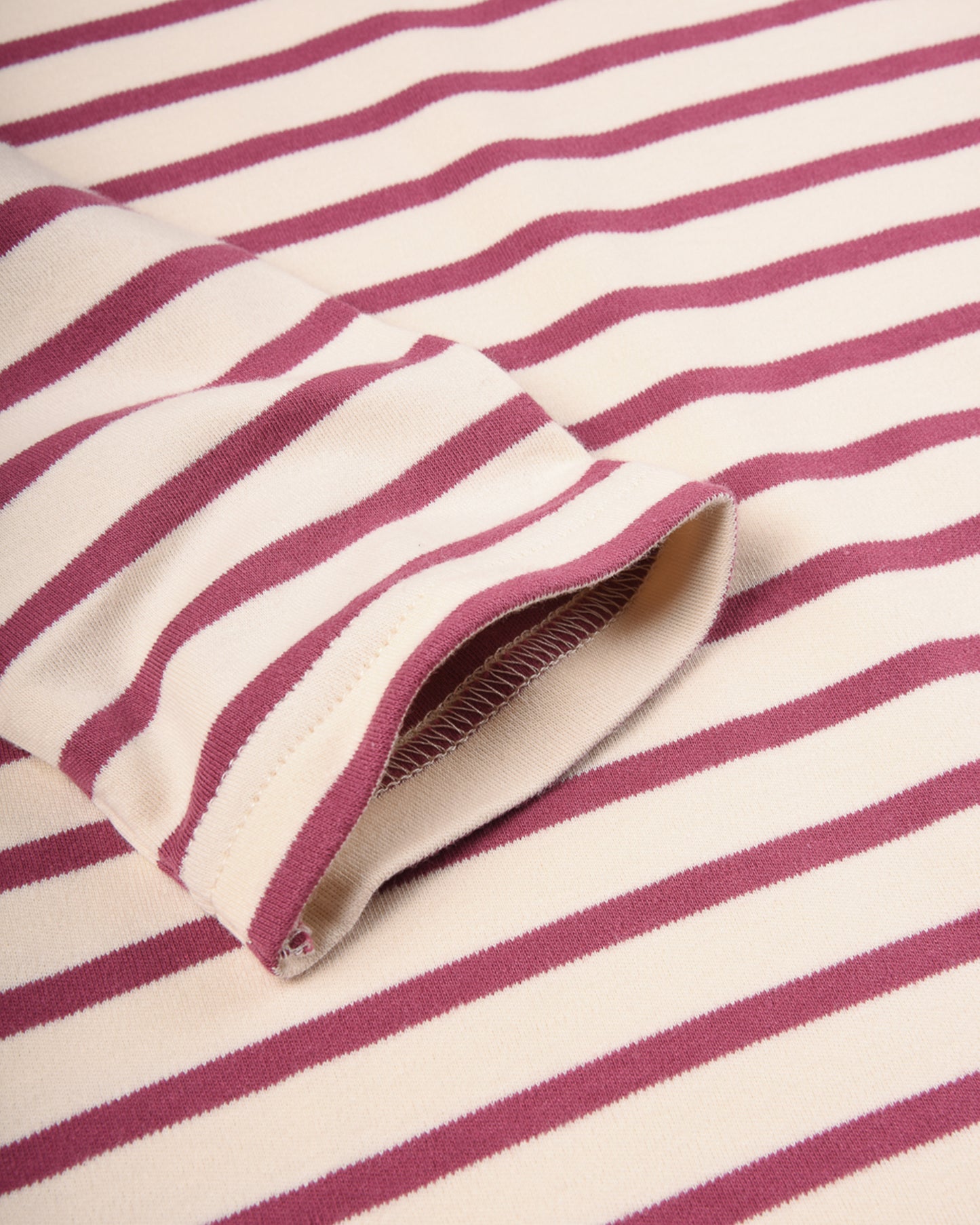 ARMOR LUX LADIES 'LESCONIL' BRETON SHIRT L/S - NATURE/ VIOLET QUARTZ