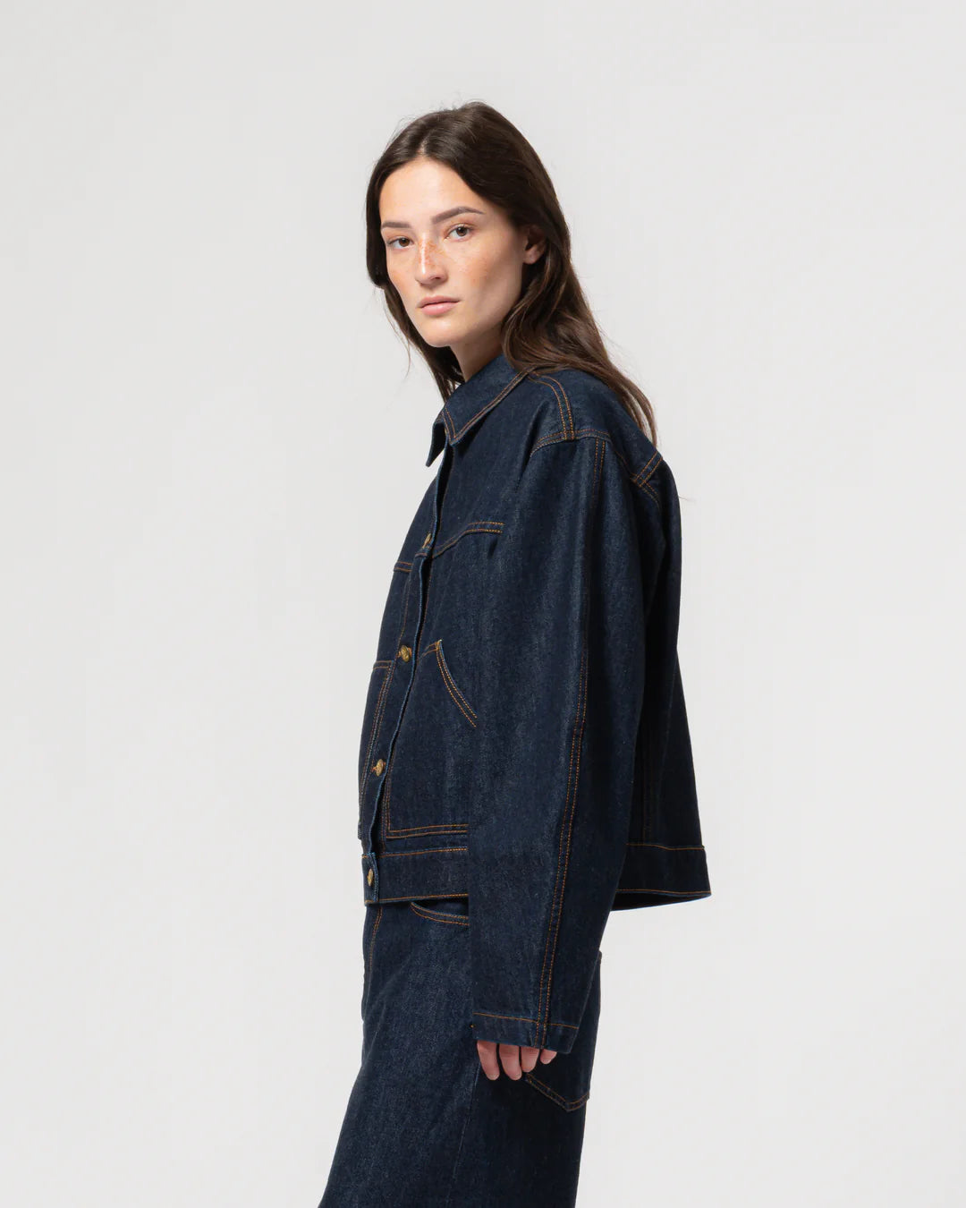 GIRLS OF DUST MIAMI JACKET - CENTURY DENIM - BLUE RINSE