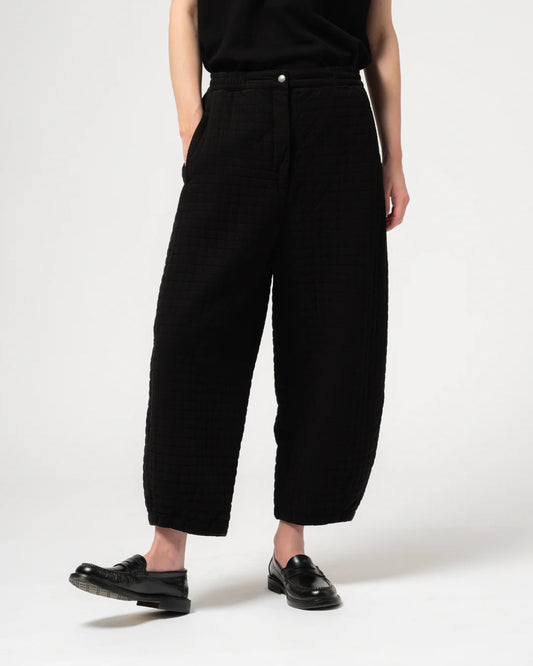 GIRLS OF DUST KARATE PANTS - SASHIKO COTTON - BLACK