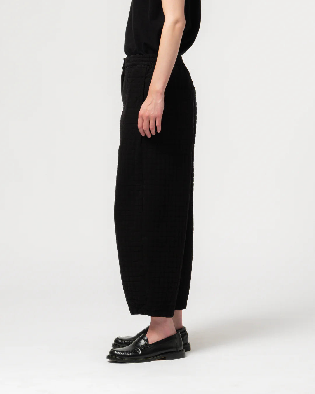 GIRLS OF DUST KARATE PANTS - SASHIKO COTTON - BLACK