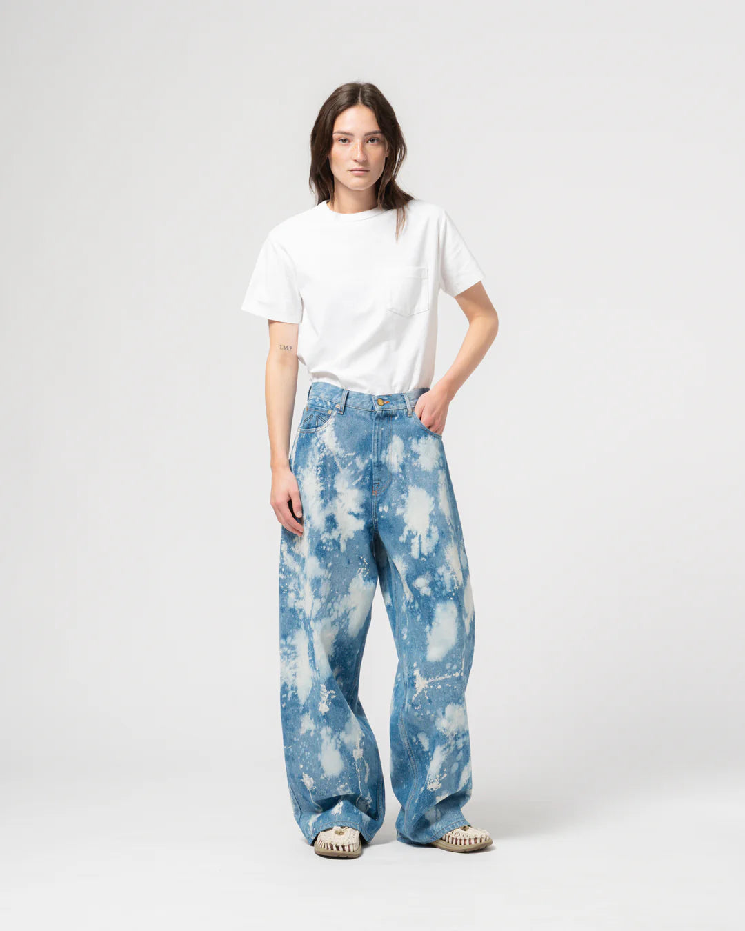 GIRLS OF DUST JANET PANTS - METEOR DENIM BLUE