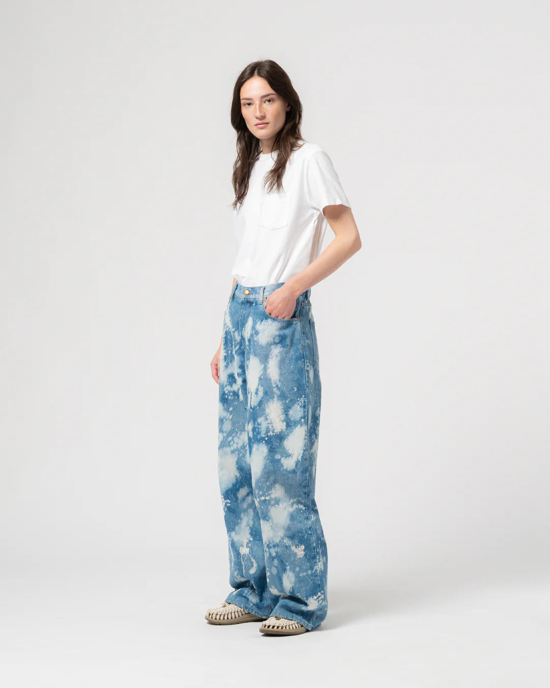 GIRLS OF DUST JANET PANTS - METEOR DENIM BLUE