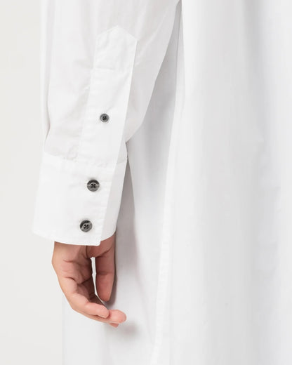 GIRLS OF DUST IMPERIAL SHIRT - PEACH POPLIN - WHITE