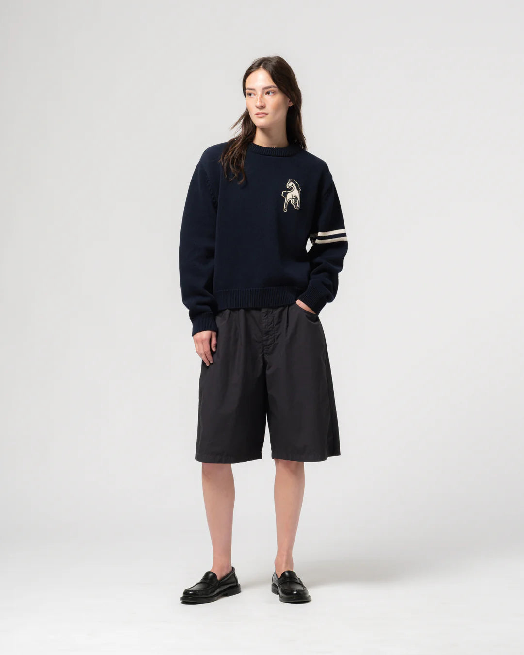 GIRLS OF DUST LEAGUE SWEATER - INDIA BLUE
