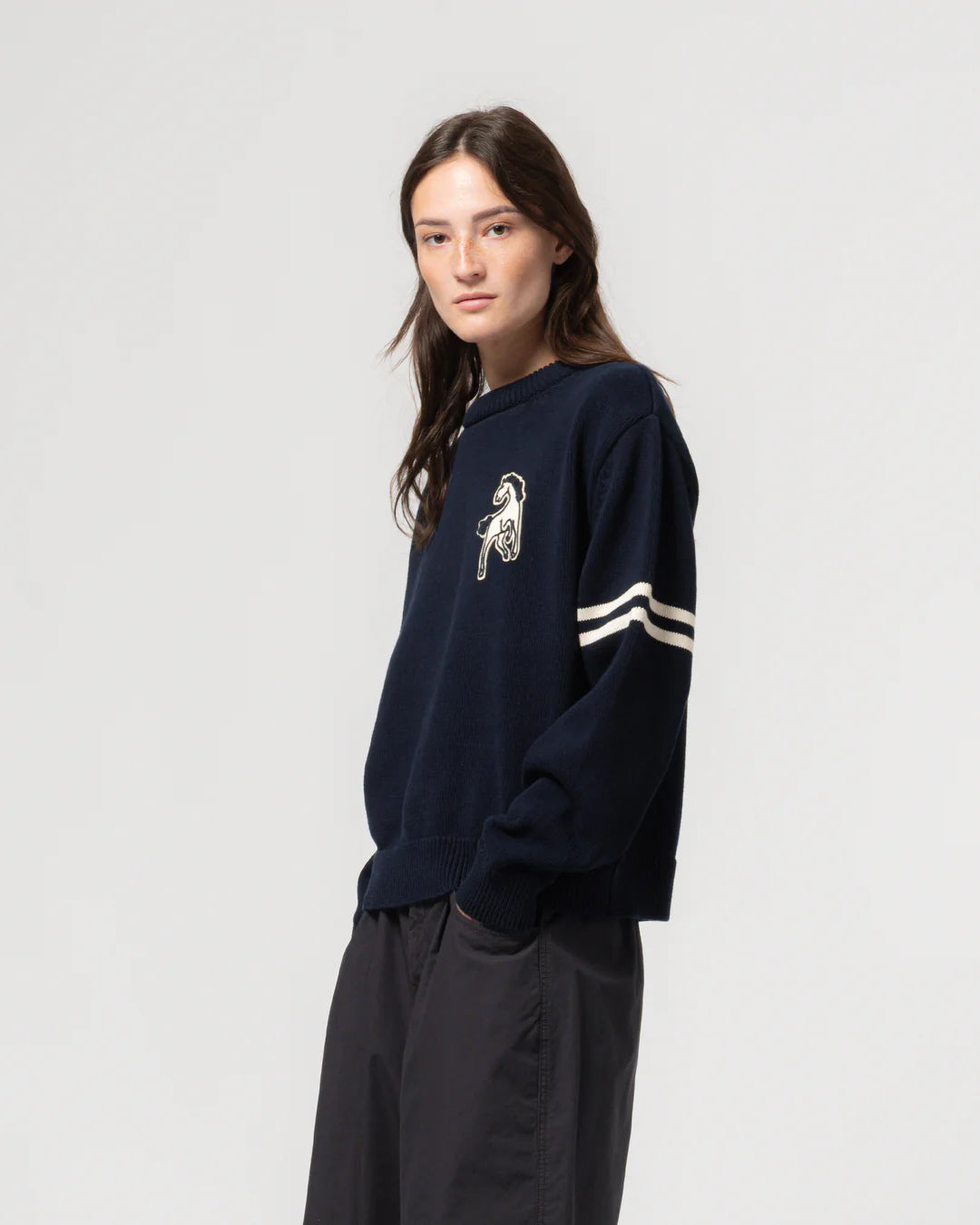 GIRLS OF DUST LEAGUE SWEATER - INDIA BLUE