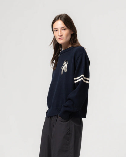 GIRLS OF DUST LEAGUE SWEATER - INDIA BLUE