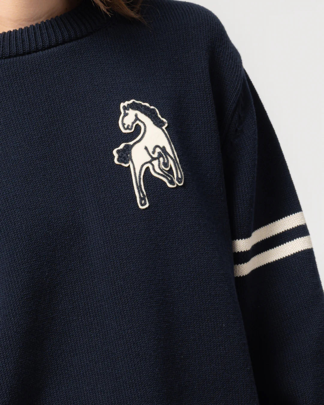 GIRLS OF DUST LEAGUE SWEATER - INDIA BLUE