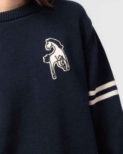 GIRLS OF DUST LEAGUE SWEATER - INDIA BLUE