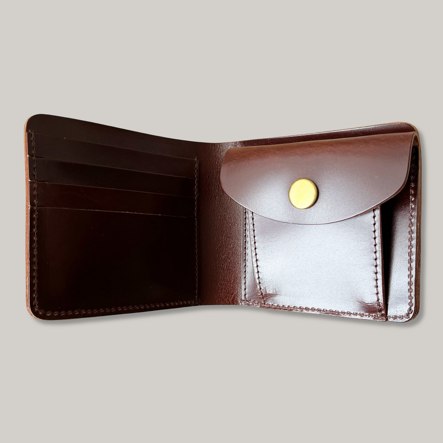 KOBASHI BILL FOLD WALLET - DARK BROWN