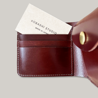 KOBASHI BILL FOLD WALLET - DARK BROWN