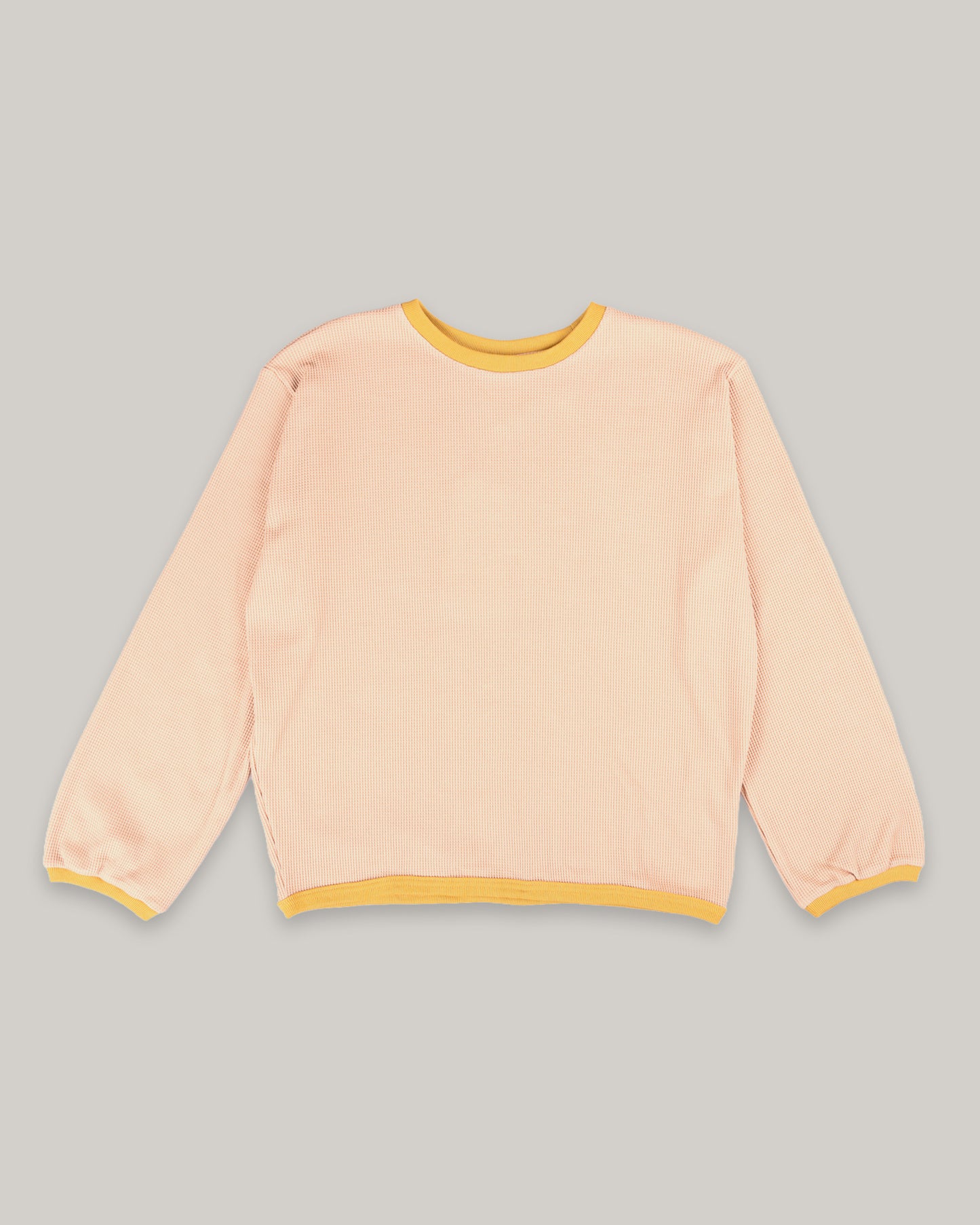 W'MENSWEAR GAS STATION TEE - MUSTARD YELLOW WAFFLE