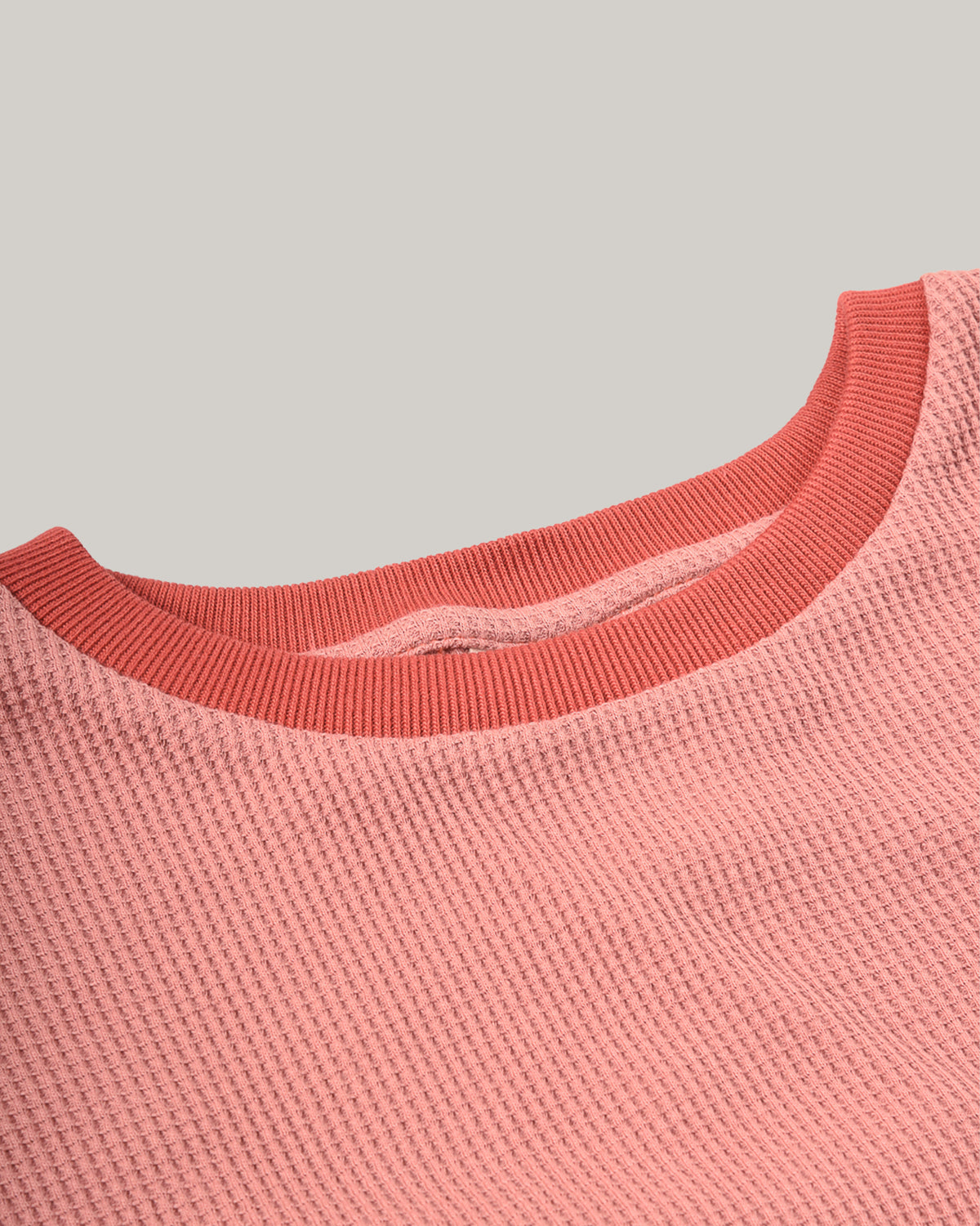 W'MENSWEAR GAS STATION TEE - PINK WAFFLE