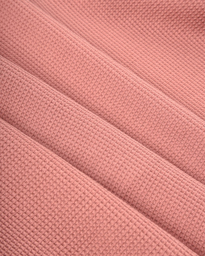 W'MENSWEAR GAS STATION TEE - PINK WAFFLE