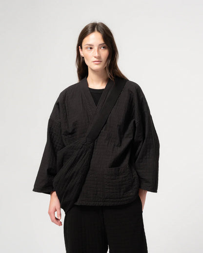 GIRLS OF DUST MOON BAG - SASHIKO COTTON - BLACK