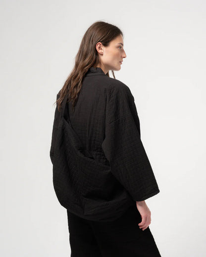 GIRLS OF DUST MOON BAG - SASHIKO COTTON - BLACK