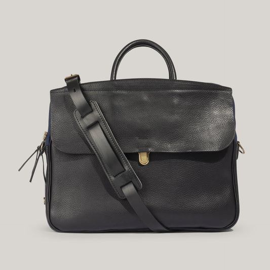 BLEU DE CHAUFFE ZEPPO BUSINESS BAG - BLACK