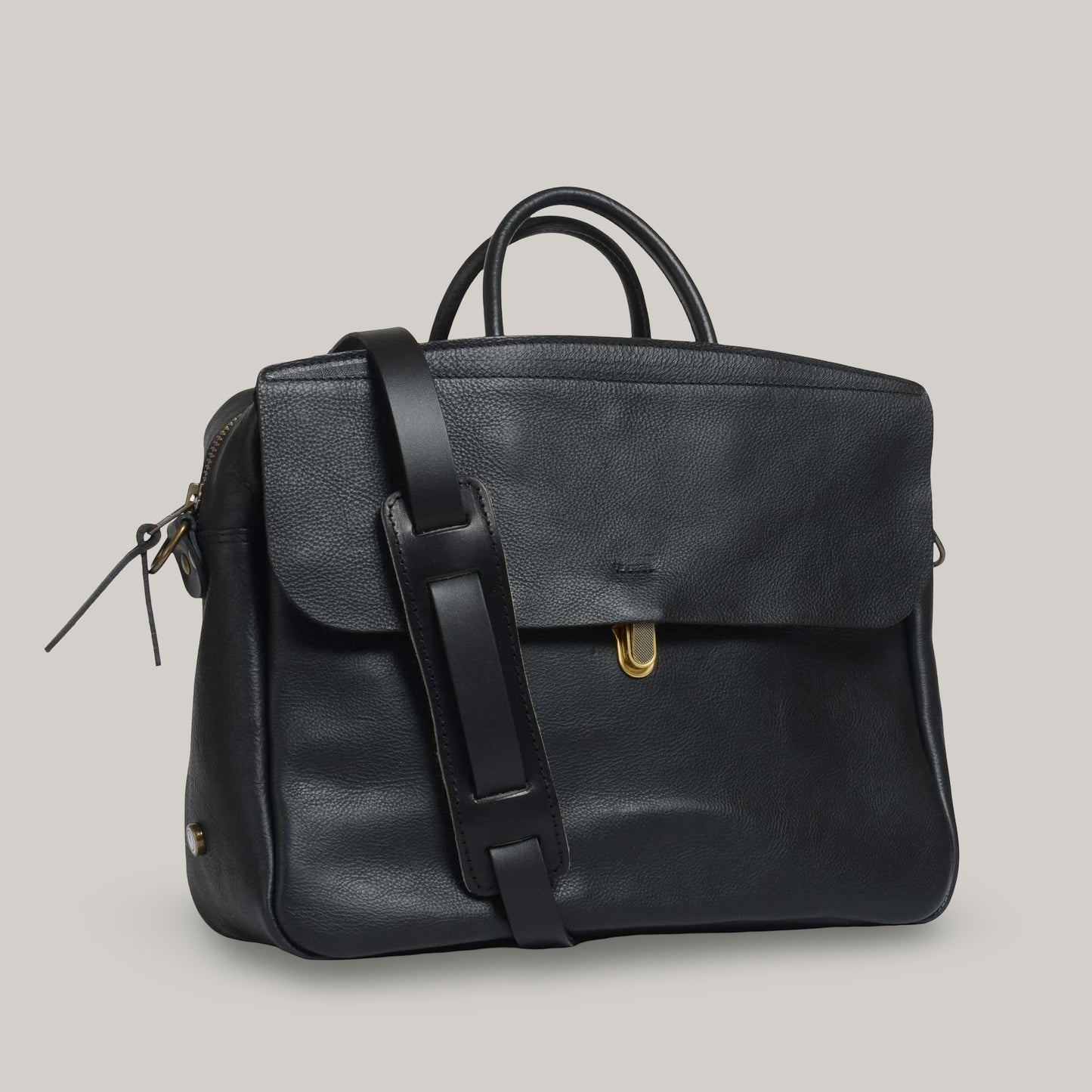 BLEU DE CHAUFFE ZEPPO BUSINESS BAG - BLACK