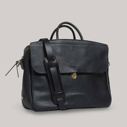 BLEU DE CHAUFFE ZEPPO BUSINESS BAG - BLACK