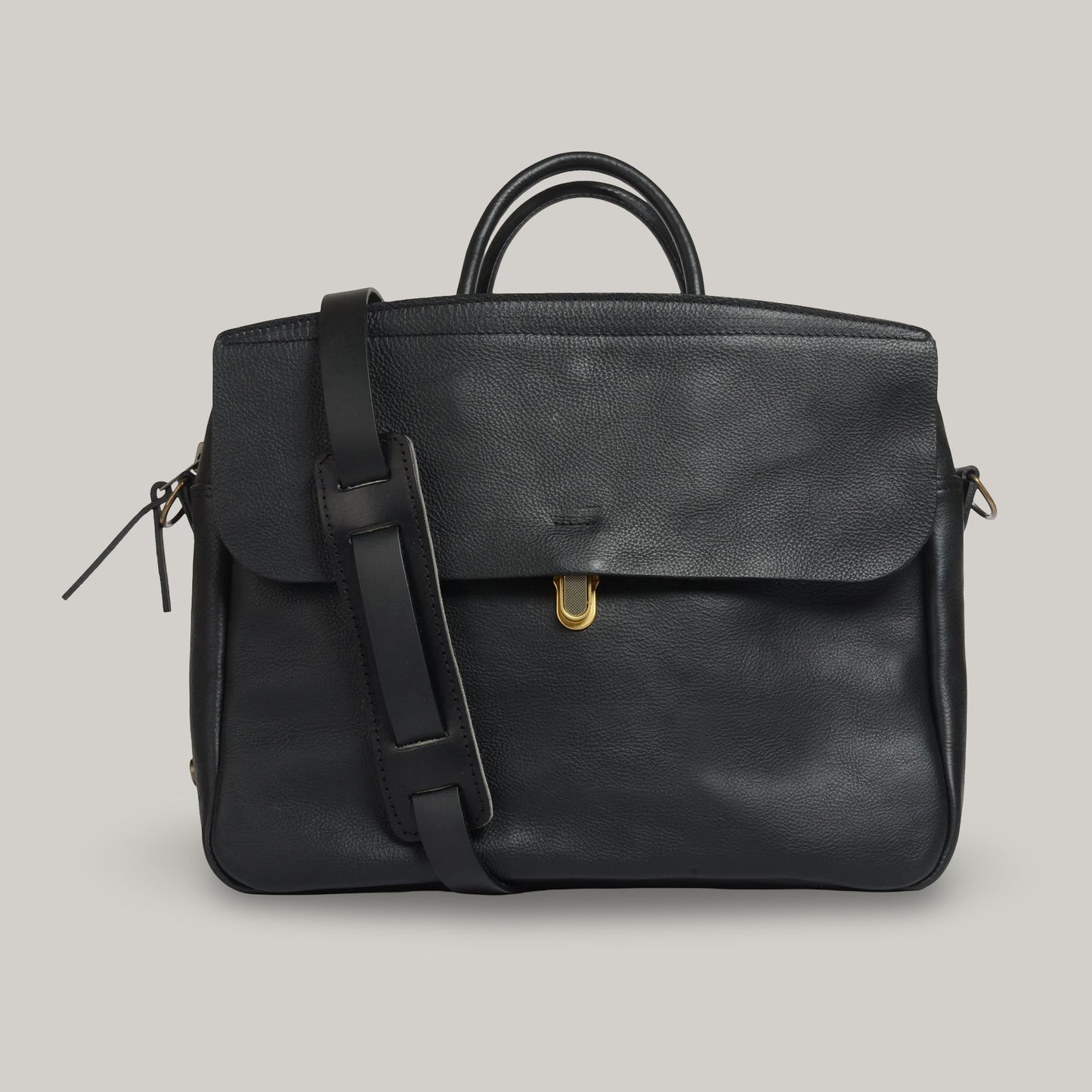 BLEU DE CHAUFFE ZEPPO BUSINESS BAG - BLACK