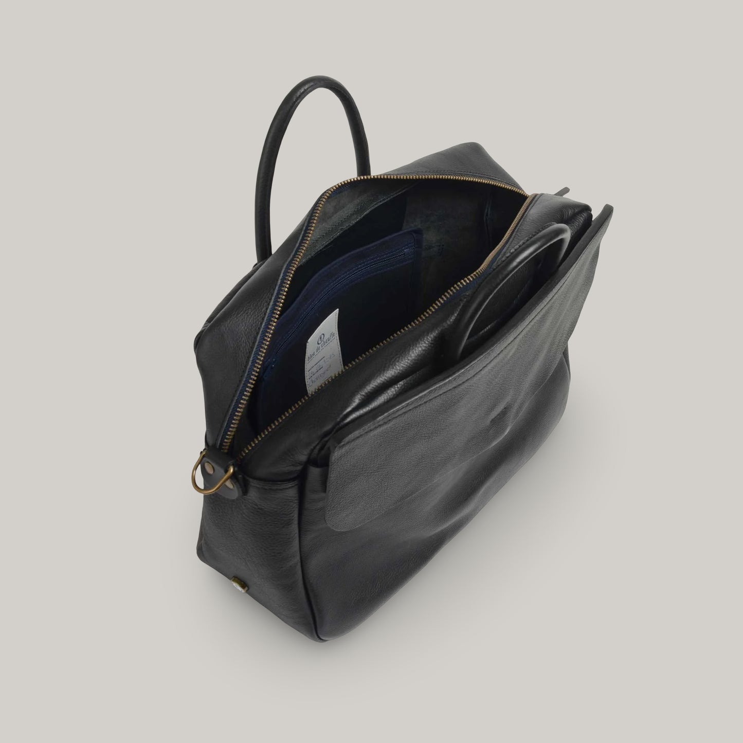 BLEU DE CHAUFFE ZEPPO BUSINESS BAG - BLACK