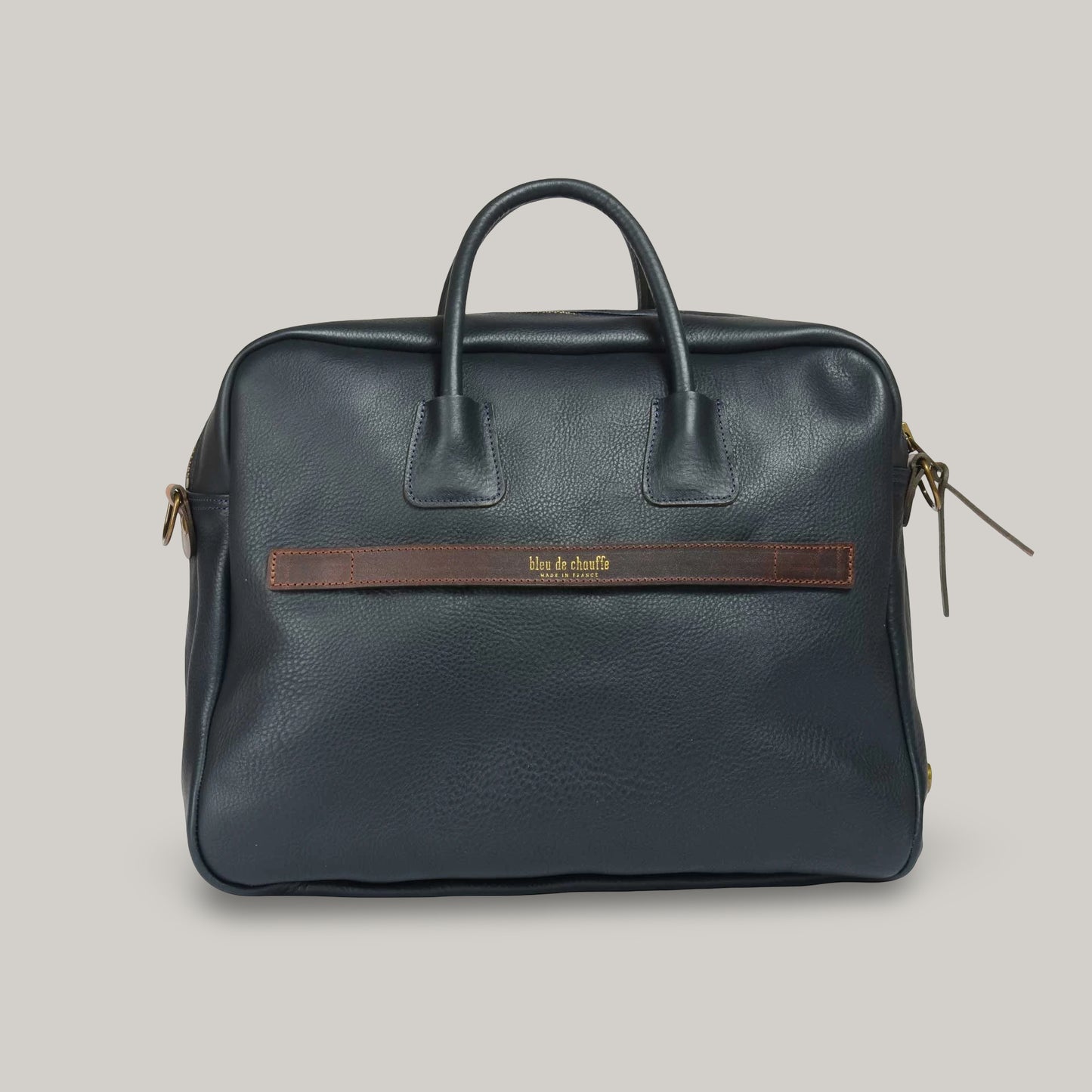 BLEU DE CHAUFFE ZEPPO BUSINESS BAG - NAVY BLUE