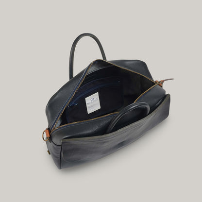 BLEU DE CHAUFFE ZEPPO BUSINESS BAG - NAVY BLUE