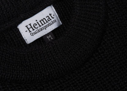 HEIMAT CREWNECK SWEATER - SCHWARZ