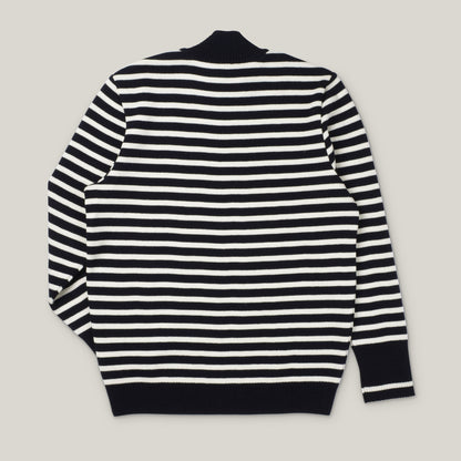 ARMOR LUX HERITAGE ROUNDNECK SWEATER - NAVY/NATURE