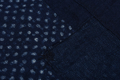 BLUE BLUE JAPAN INDIGO PATCHED BLANKET