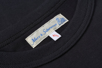 MERZ B. SCHWANEN 214 CREW NECK T-SHIRT RELAXED FIT - CHARCOAL
