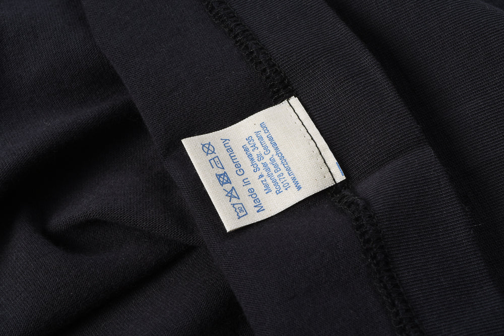 MERZ B. SCHWANEN 214 CREW NECK T-SHIRT RELAXED FIT - CHARCOAL
