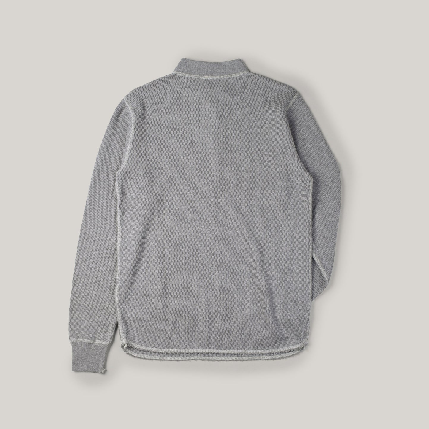 BUZZ RICKSON HENLEY NECK THERMAL - GREY
