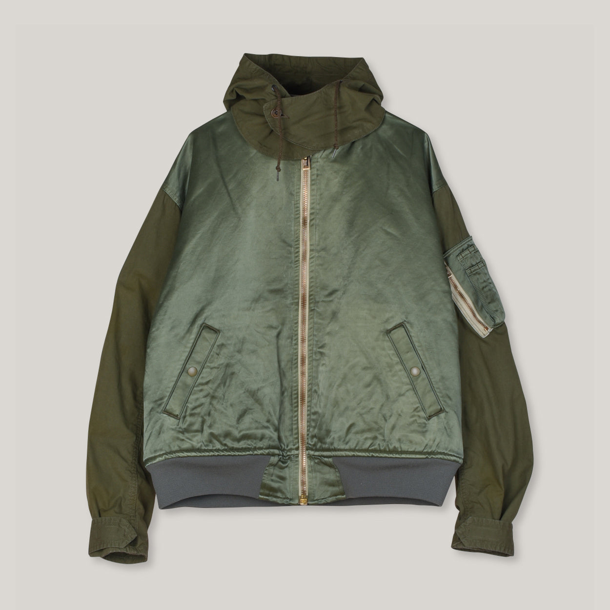 NIGEL CABOURN MA-1 MODIFIED JACKET - GREEN – Pickings and Parry