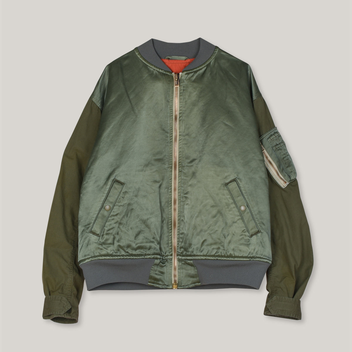 NIGEL CABOURN MA-1 MODIFIED JACKET - GREEN – Pickings and Parry