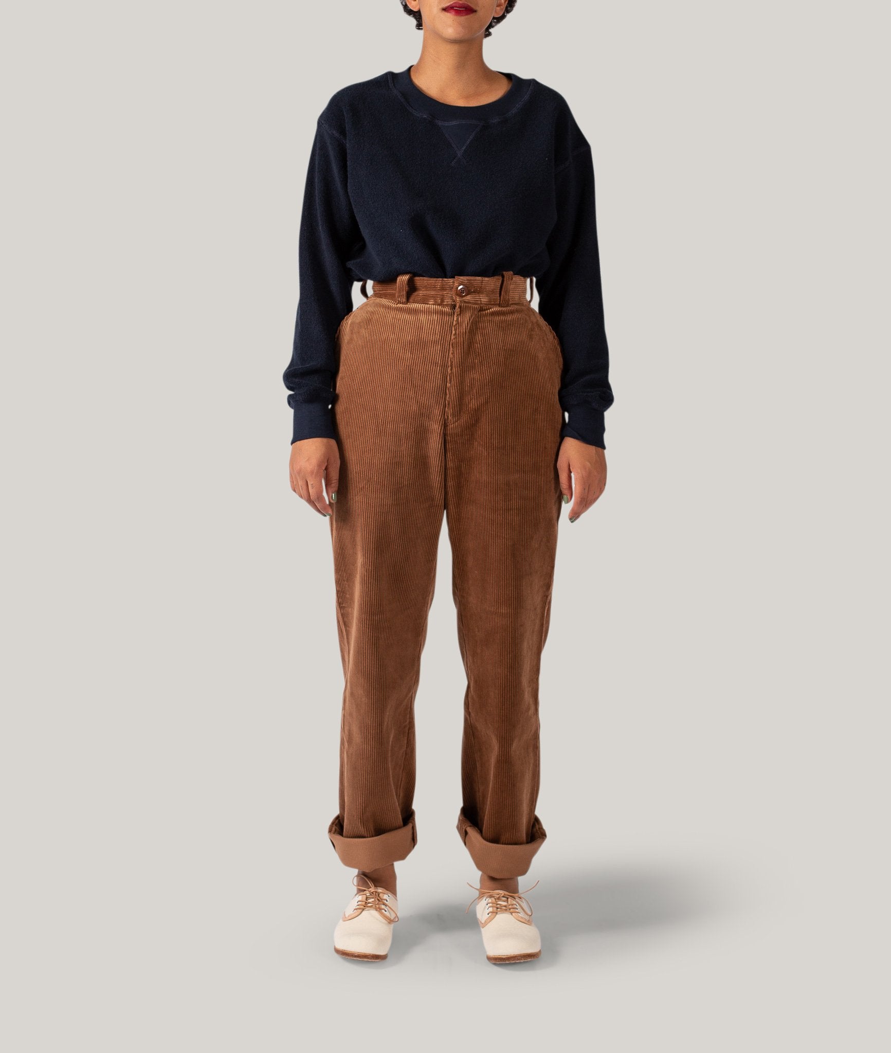 LENO CORDUROY TROUSERS - BROWN – Pickings and Parry