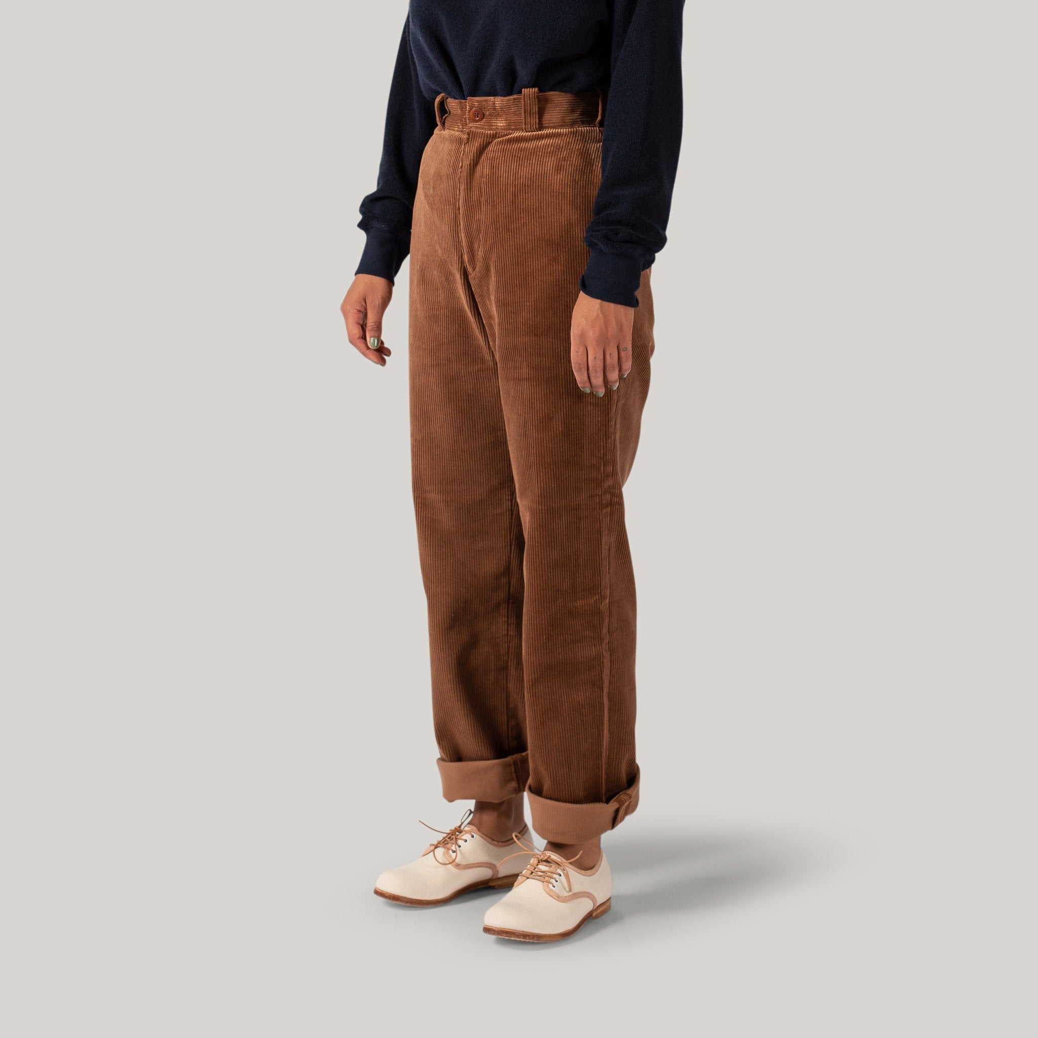 LENO CORDUROY TROUSERS - BROWN – Pickings and Parry