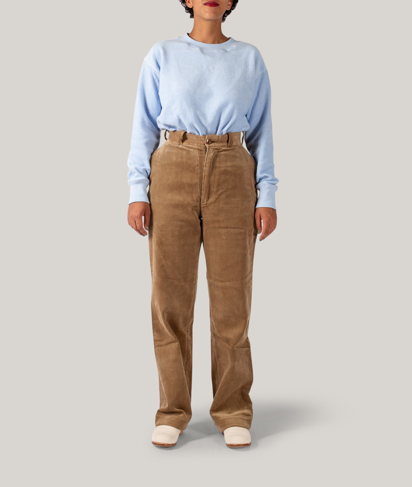 LENO CORDUROY TROUSERS - BEIGE – Pickings and Parry