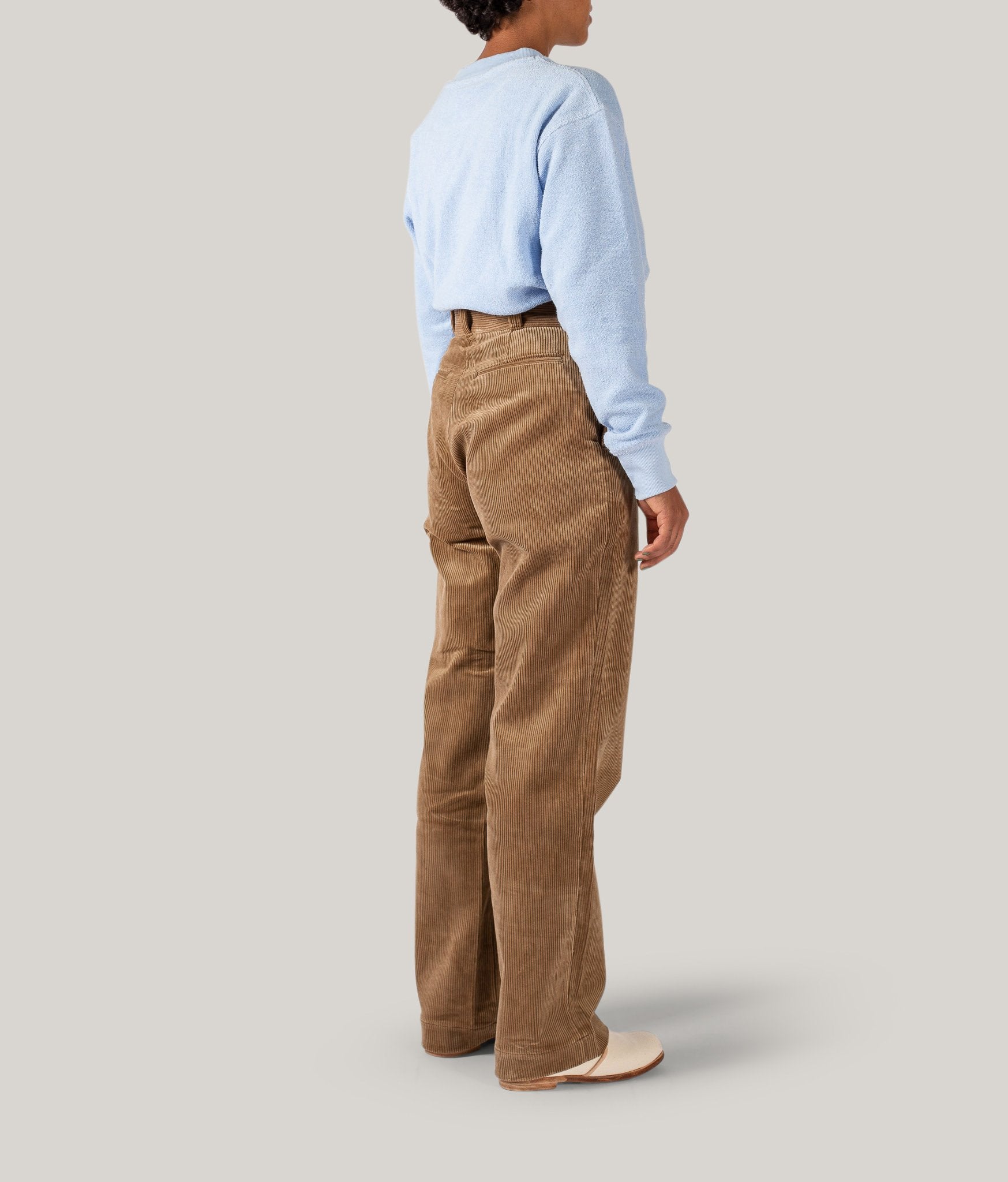 LENO CORDUROY TROUSERS - BEIGE – Pickings and Parry